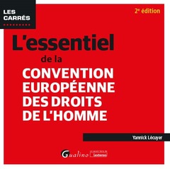 Cover of the book L'essentiel de la Convention européenne des droits de l'homme