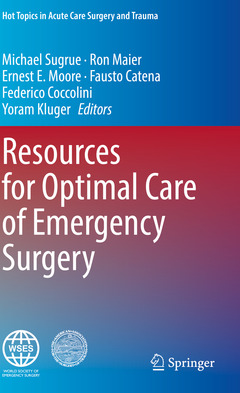 Couverture de l’ouvrage Resources for Optimal Care of Emergency Surgery