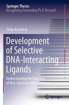 Couverture de l’ouvrage Development of Selective DNA-Interacting Ligands