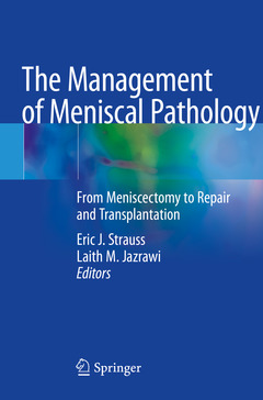 Couverture de l’ouvrage The Management of Meniscal Pathology