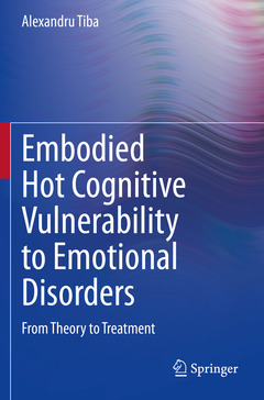 Couverture de l’ouvrage Embodied Hot Cognitive Vulnerability to Emotional Disorders​