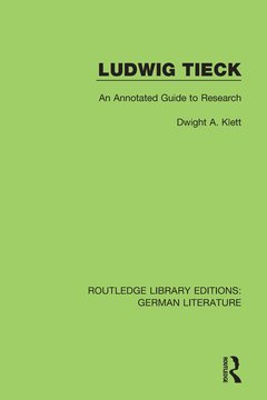 Couverture de l’ouvrage Ludwig Tieck