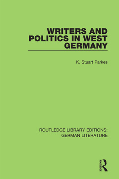 Couverture de l’ouvrage Writers and Politics in West Germany