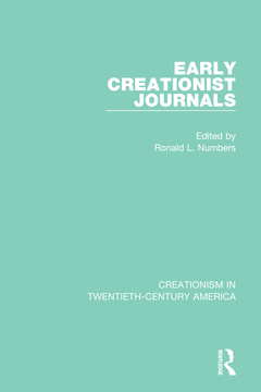 Couverture de l’ouvrage Early Creationist Journals