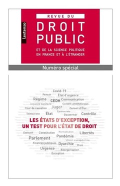 Cover of the book Les États d'exception, un test pour l'État de droit (Revue du Droit Public - Numéro spécial)