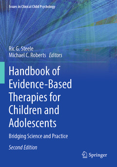 Couverture de l’ouvrage Handbook of Evidence-Based Therapies for Children and Adolescents