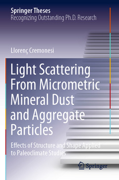 Couverture de l’ouvrage Light Scattering From Micrometric Mineral Dust and Aggregate Particles