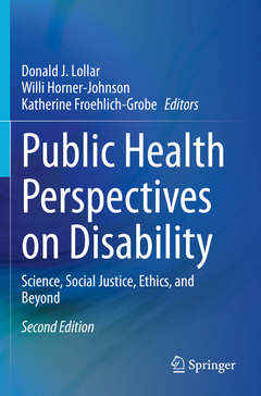 Couverture de l’ouvrage Public Health Perspectives on Disability