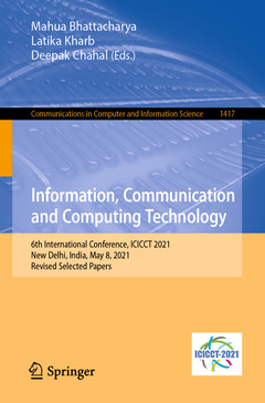Couverture de l’ouvrage Information, Communication and Computing Technology