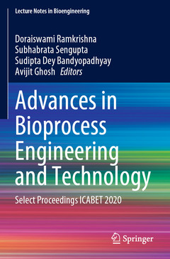 Couverture de l’ouvrage Advances in Bioprocess Engineering and Technology 