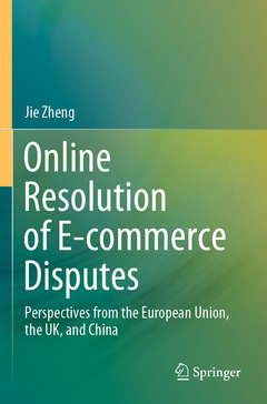 Cover of the book Online Resolution of E-commerce Disputes