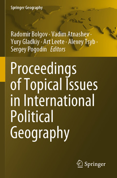Couverture de l’ouvrage Proceedings of Topical Issues in International Political Geography