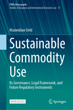 Couverture de l’ouvrage Sustainable Commodity Use