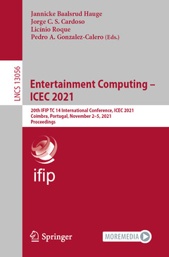 Couverture de l’ouvrage Entertainment Computing – ICEC 2021