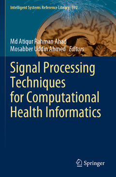 Couverture de l’ouvrage Signal Processing Techniques for Computational Health Informatics