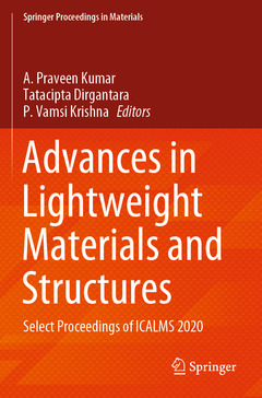 Couverture de l’ouvrage Advances in Lightweight Materials and Structures