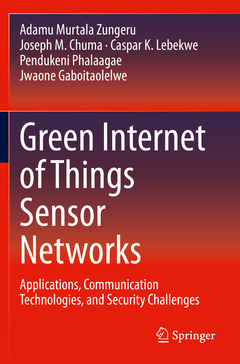 Couverture de l’ouvrage Green Internet of Things Sensor Networks