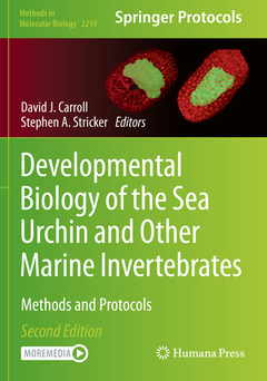 Couverture de l’ouvrage Developmental Biology of the Sea Urchin and Other Marine Invertebrates