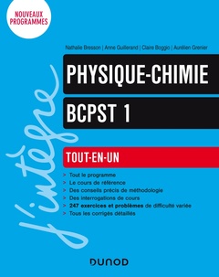 Couverture de l’ouvrage Physique-Chimie Tout-en-un BCPST 1re année