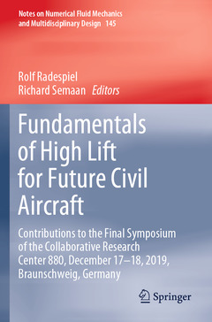 Couverture de l’ouvrage Fundamentals of High Lift for Future Civil Aircraft