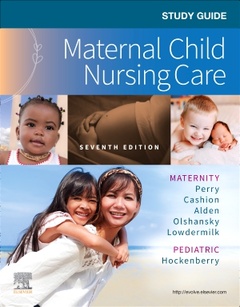 Couverture de l’ouvrage Study Guide for Maternal Child Nursing Care