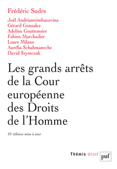 Couverture de l’ouvrage Les grands arrêts de la Cour européenne des droits de l'homme