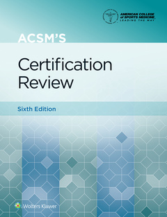 Couverture de l’ouvrage ACSM's Certification Review