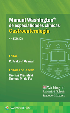 Couverture de l’ouvrage Manual Washington de especialidades clínicas. Gastroenterología
