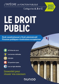 Cover of the book Le Droit public 2022-2023 - Catégories A, B et C