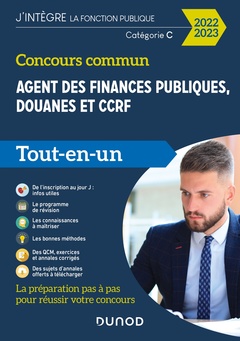 Cover of the book Concours commun Agent des finances publiques, douanes et CCRF - 2022-2023