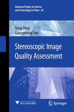 Couverture de l’ouvrage Stereoscopic Image Quality Assessment