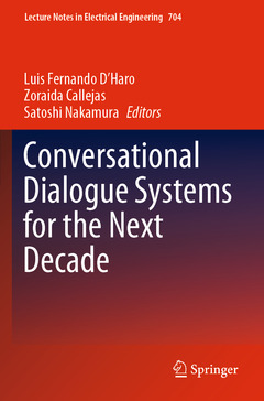 Couverture de l’ouvrage Conversational Dialogue Systems for the Next Decade