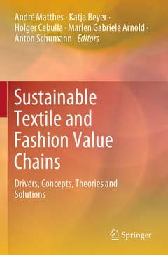 Couverture de l’ouvrage Sustainable Textile and Fashion Value Chains