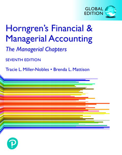 Couverture de l’ouvrage Horngren's Financial & Managerial Accounting, The Managerial Chapters, Global Edition