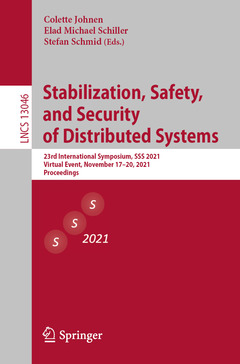 Couverture de l’ouvrage Stabilization, Safety, and Security of Distributed Systems
