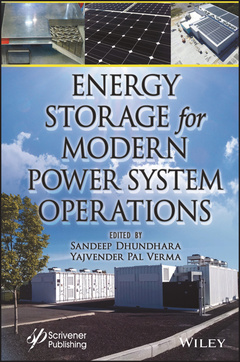 Couverture de l’ouvrage Energy Storage for Modern Power System Operations