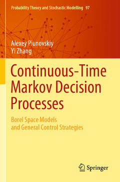 Couverture de l’ouvrage Continuous-Time Markov Decision Processes