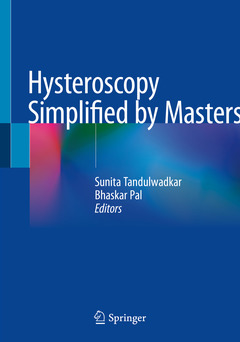 Couverture de l’ouvrage Hysteroscopy Simplified by Masters