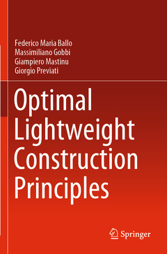 Couverture de l’ouvrage Optimal Lightweight Construction Principles