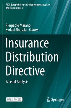 Couverture de l’ouvrage Insurance Distribution Directive