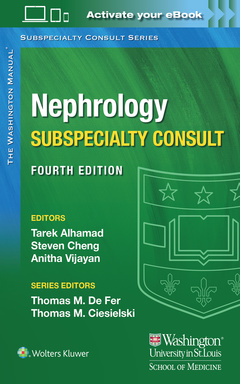Couverture de l’ouvrage Washington Manual Nephrology Subspecialty Consult