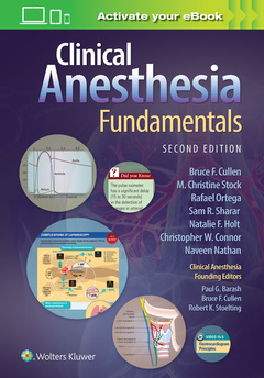 Couverture de l’ouvrage Clinical Anesthesia Fundamentals: Print + Ebook with Multimedia