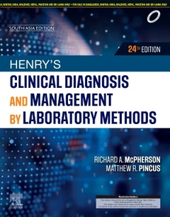 Cover of the book Henry's Clinical Diagnosis and Management by Laboratory Methods, 24e, South Asia Edition