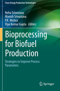 Couverture de l’ouvrage Bioprocessing for Biofuel Production