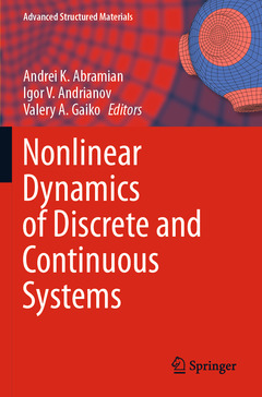 Couverture de l’ouvrage Nonlinear Dynamics of Discrete and Continuous Systems