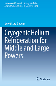 Couverture de l’ouvrage Cryogenic Helium Refrigeration for Middle and Large Powers