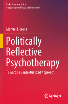 Couverture de l’ouvrage Politically Reflective Psychotherapy