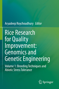 Couverture de l’ouvrage Rice Research for Quality Improvement: Genomics and Genetic Engineering