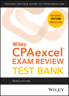 Cover of the book Wiley's CPA Jan 2022 Test Bank: Regulation (1-year access)