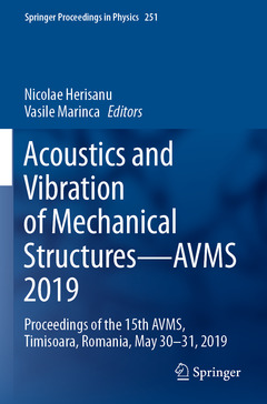 Couverture de l’ouvrage Acoustics and Vibration of Mechanical Structures—AVMS 2019